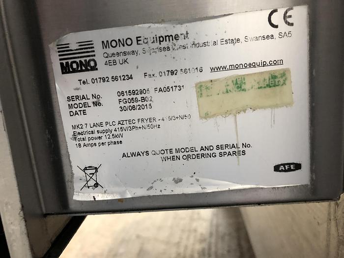 Used Mono Aztec Doughnut fryer