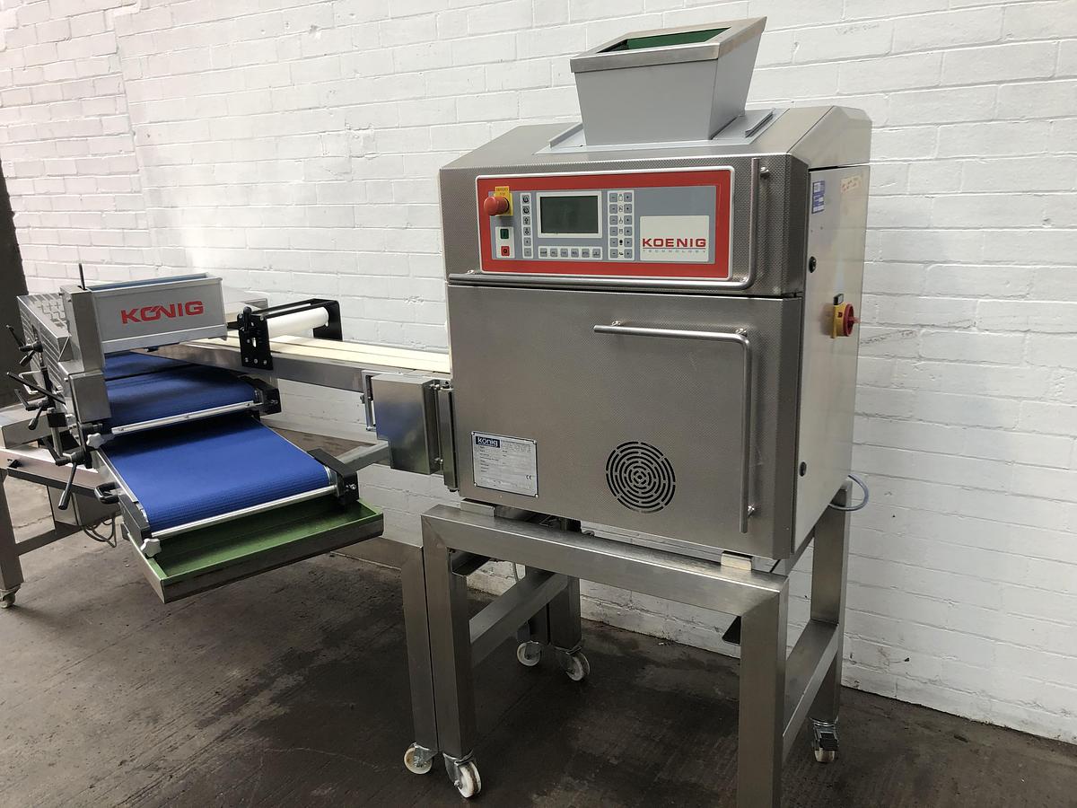 Used Konig Mini Rex 4000, 2 pocket roll plant with forming station, fully refurbished with new belts