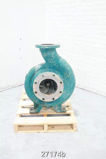 Used Goulds 3196 Goulds 3196, 6X8X15, 6 Vane Impeller, 14.25" Impeller Diameter, Stainless Steel Impeller, Stainless Steel Casing, Stainless Steel Stuffing Box, Stanless Steel Suction Side Plate, Packing. #27174