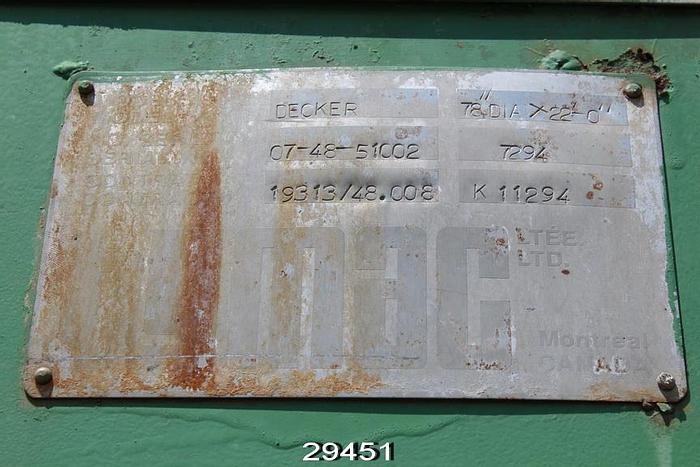 Used Hymac Decker Cylinder Type Thickener #29451