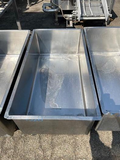 Used Stainless Steel 110 Gallon Meat Cart / Portable Tank