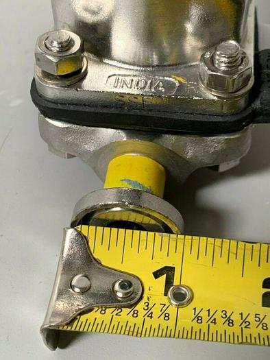 Used Lot of 2 - Crane-Saunders Stainless Steel 3/4" Diaphragm Valves
