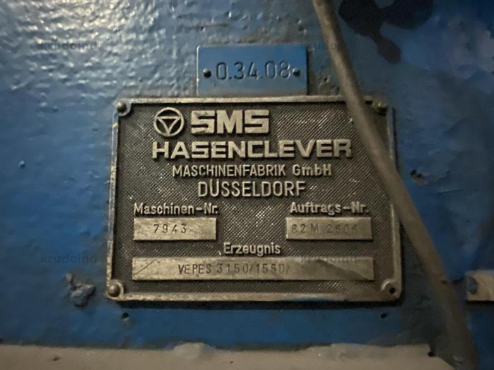 Used Hot Forging Line Hasenclever VEPES3150