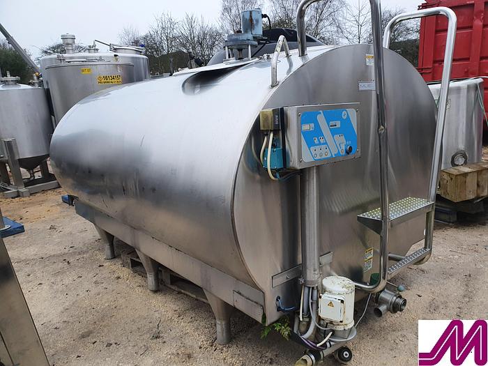 Used Paul Mueller 4,000 Litre Refrigerated Horizontal Tank 0-1000D