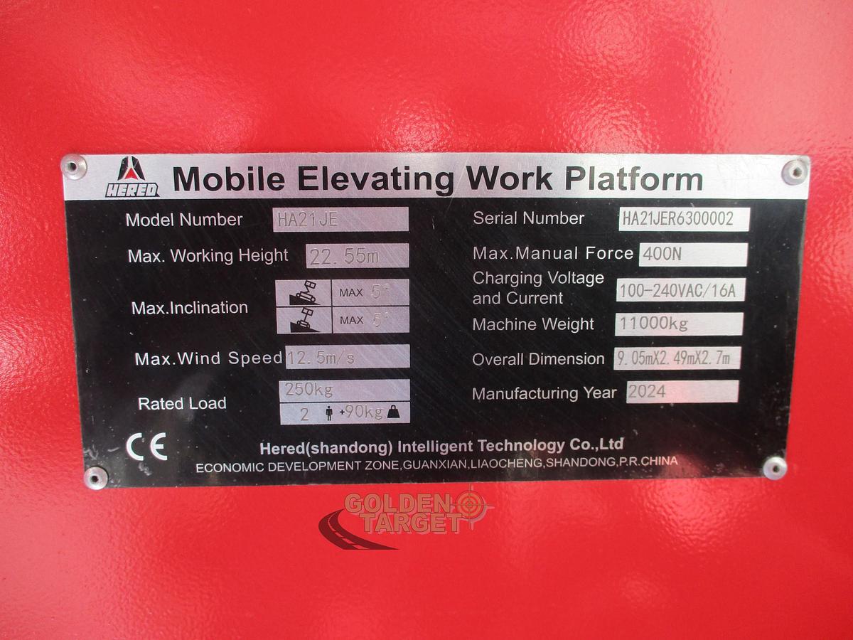 2024 Hered HA21JE Electric Articulating Boom Lift