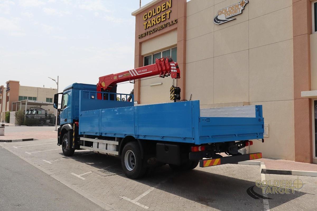 Used Mercedes Antos 1830 4x2 SANY PALFINGER SPS16000BF (7 Ton) Crane 2017