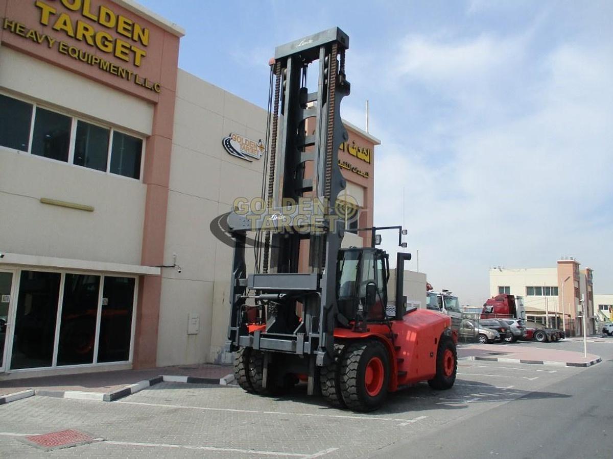 Used Linde H220 Container Handler Forklift 2011