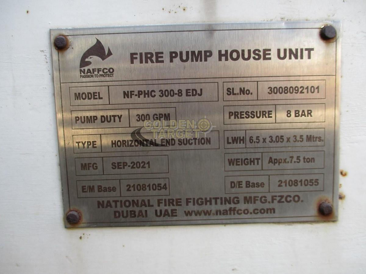 Used NAFFCO NF-PHC300-8EDJ FIRE PUMP HOUSE UNIT 2021