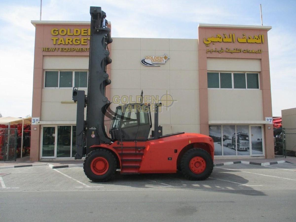 Used Linde H220 Container Handler Forklift 2011