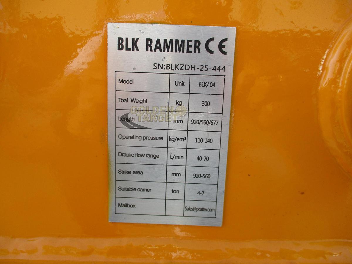 Used BLK Rammer BLK/04 Hydraulic Compaction Plate