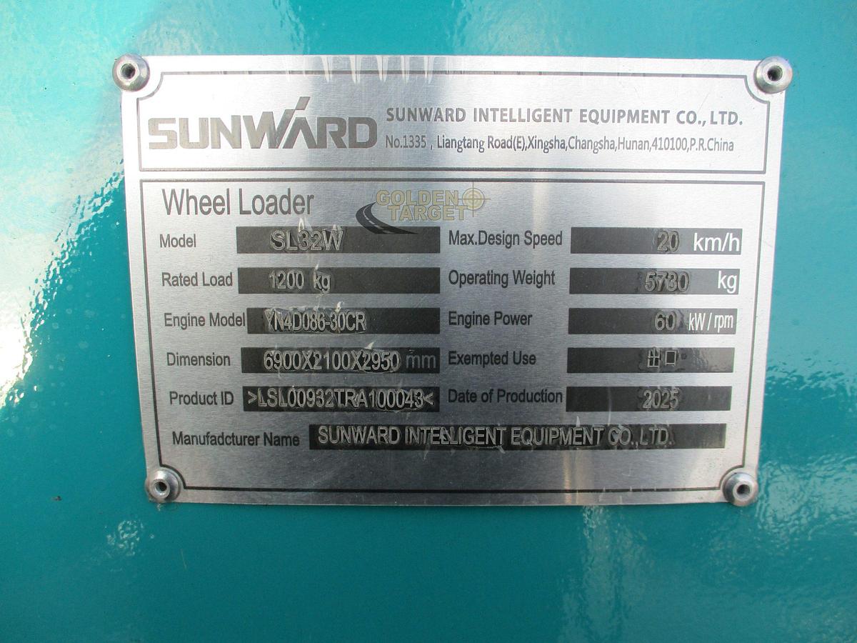 SUNWARD SL32W Wheel Loader 2024