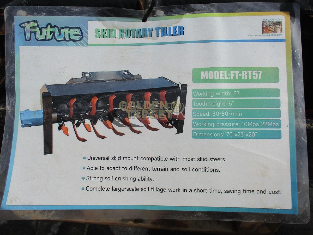 Future FT-RT57 Rotary Skid Steer Tiller 2024