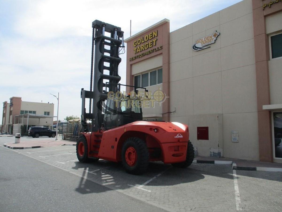 Used Linde H220 Container Handler Forklift 2011