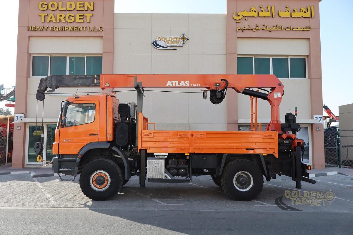 Used Mercedes Atego 1829 4x4 ATLAS 250.2T Crane 2008