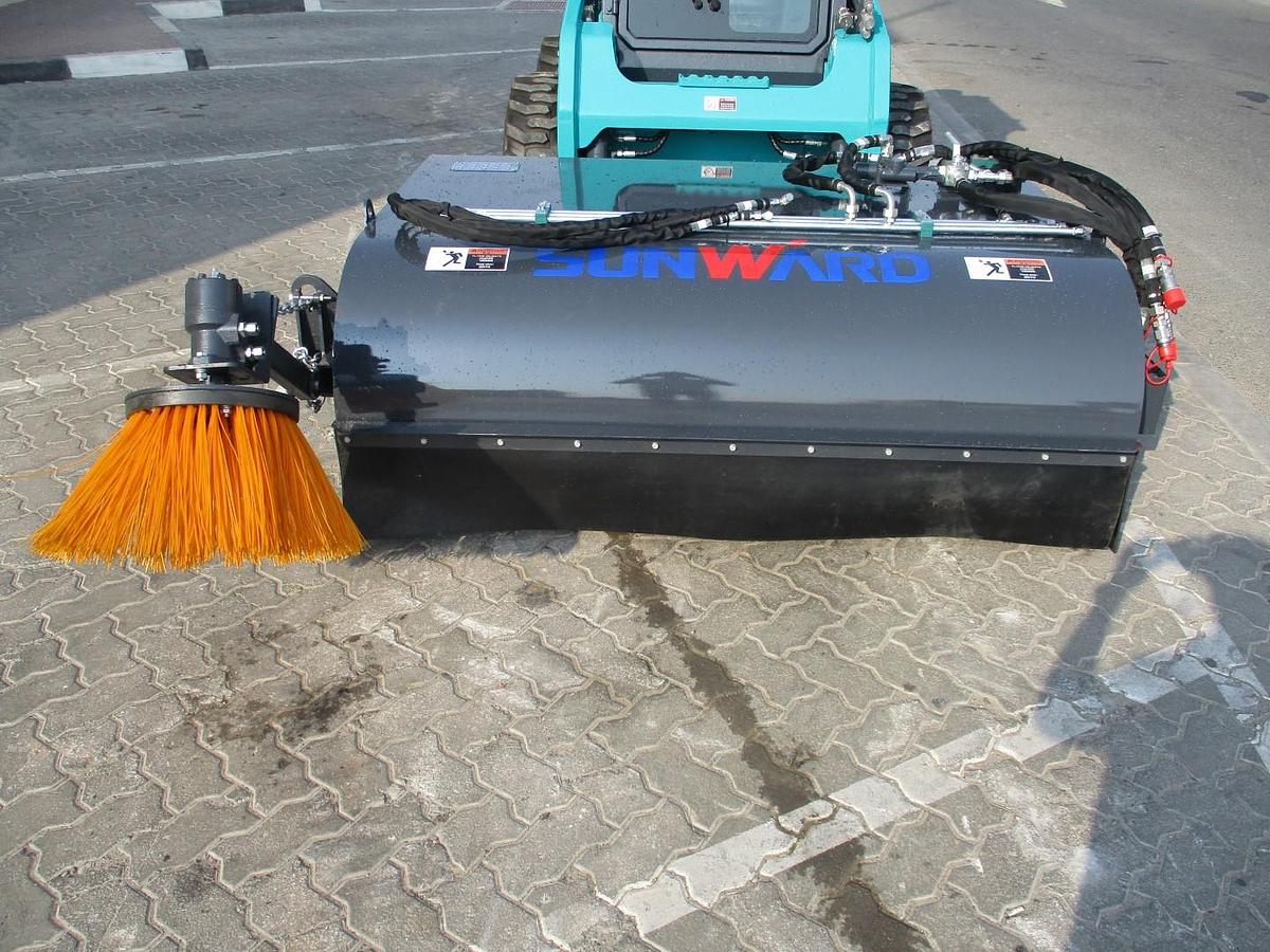 New Skid Steer Sweeper with side Brush 2025