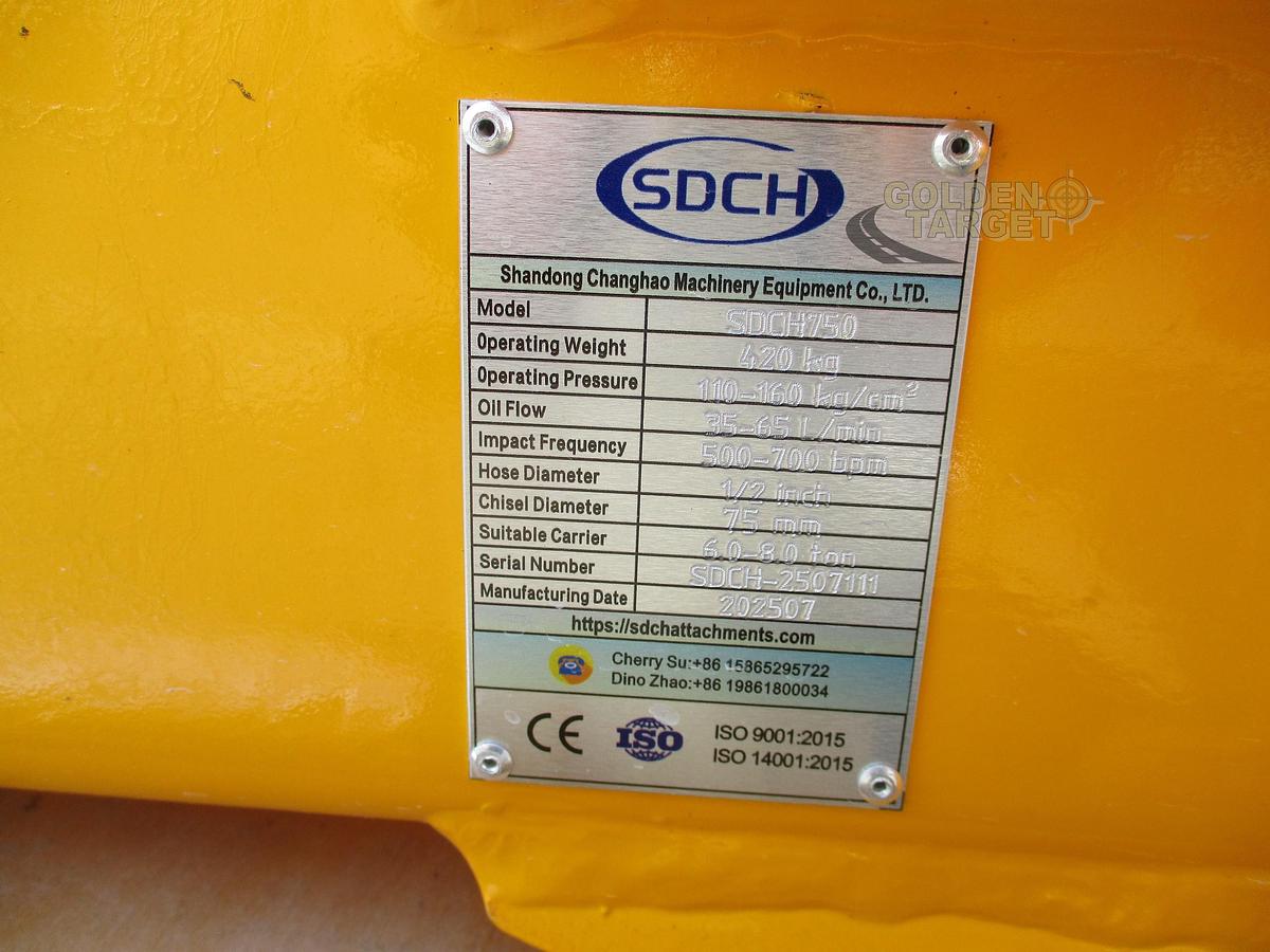 Used 2025 SDCH 750 Hydraulic Breaker Hammer