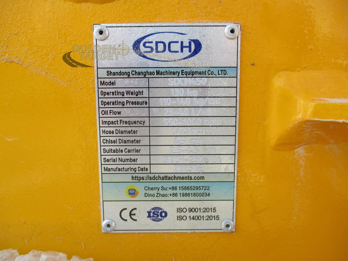 Used 2025 SDCH 450 Hydraulic Breaker Hammer