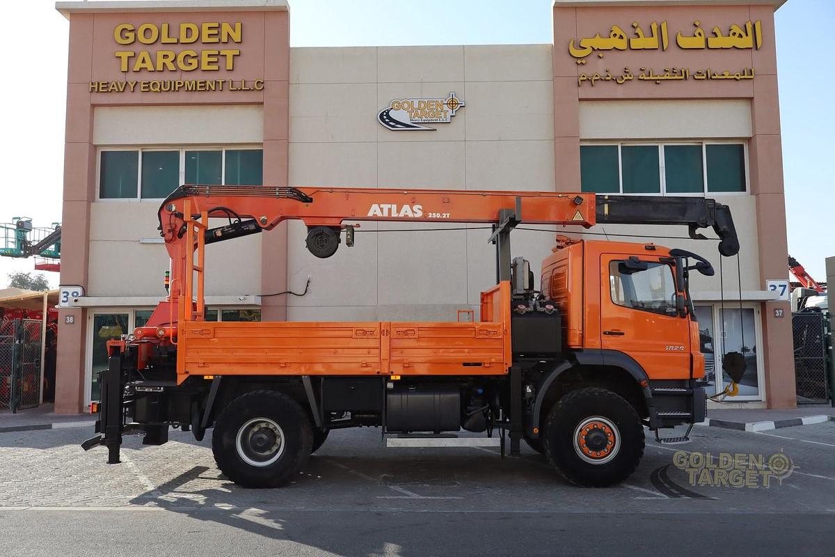 Used Mercedes Atego 1829 4x4 ATLAS 250.2T Crane 2008