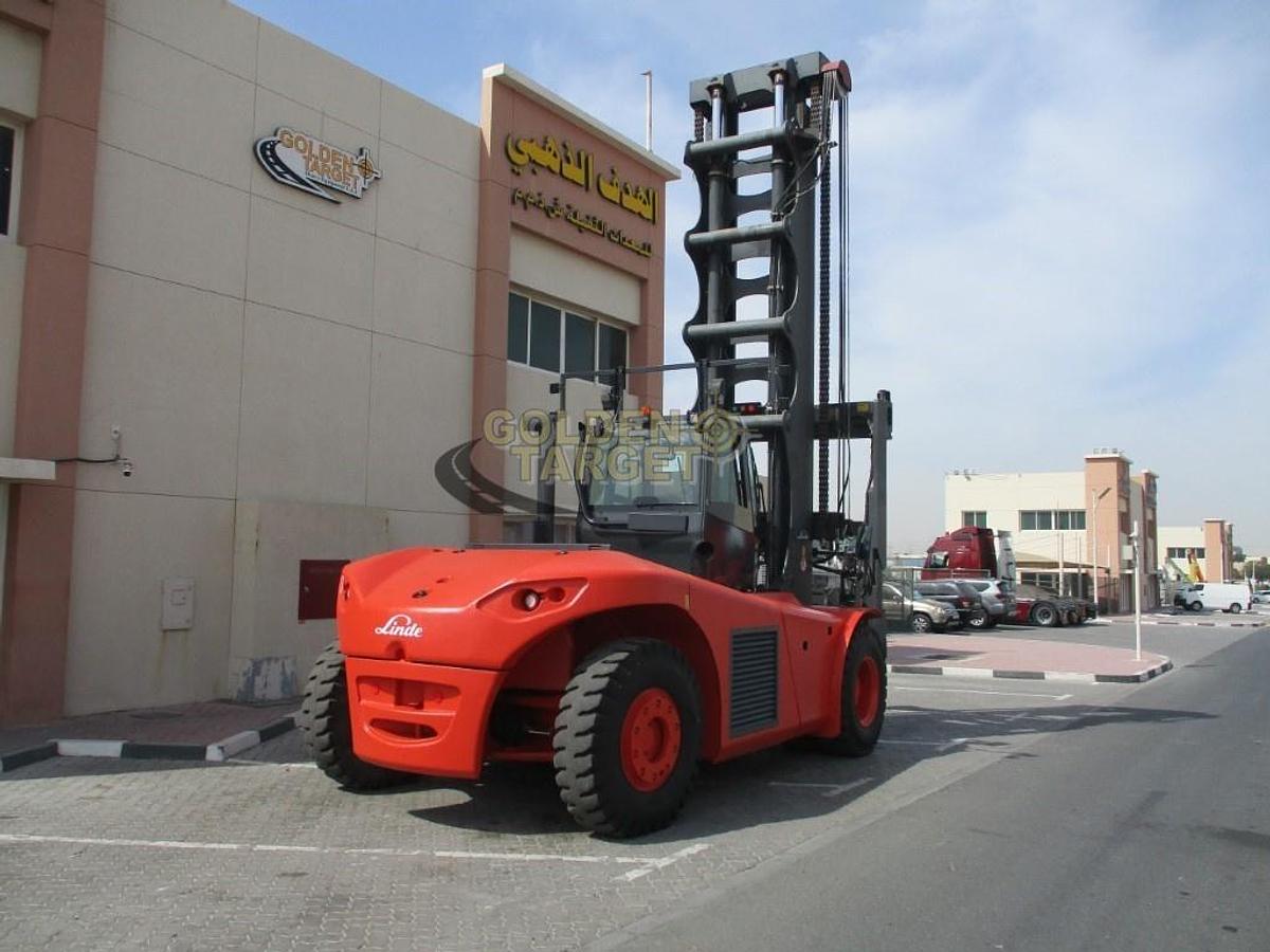 Used Linde H220 Container Handler Forklift 2011