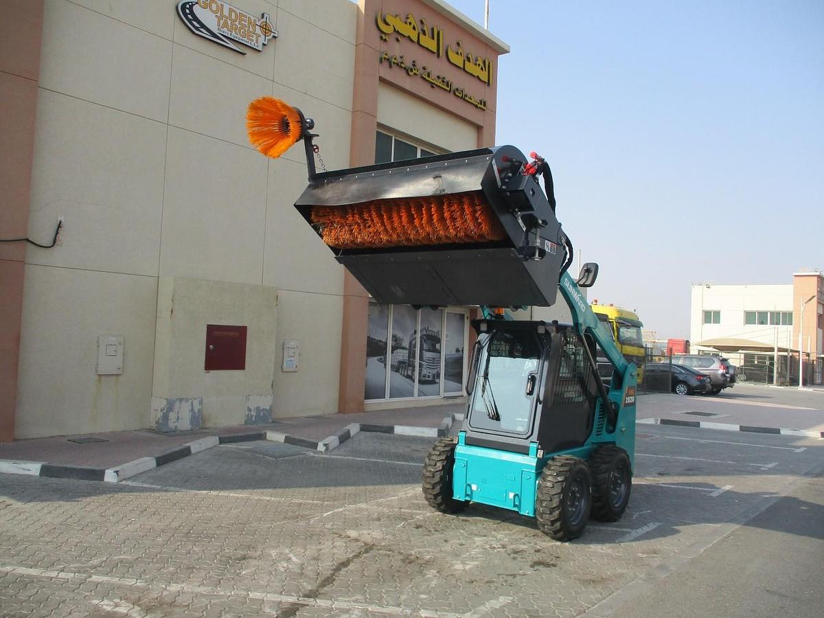 New Skid Steer Sweeper with side Brush 2025