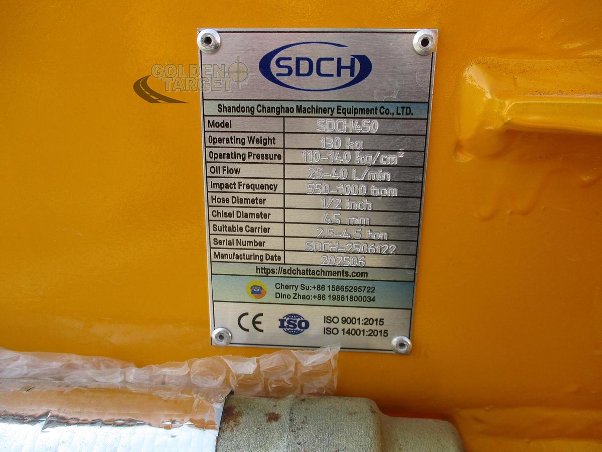 Used 2025 SDCH 450-2025 Hydraulic Breaker Hammer