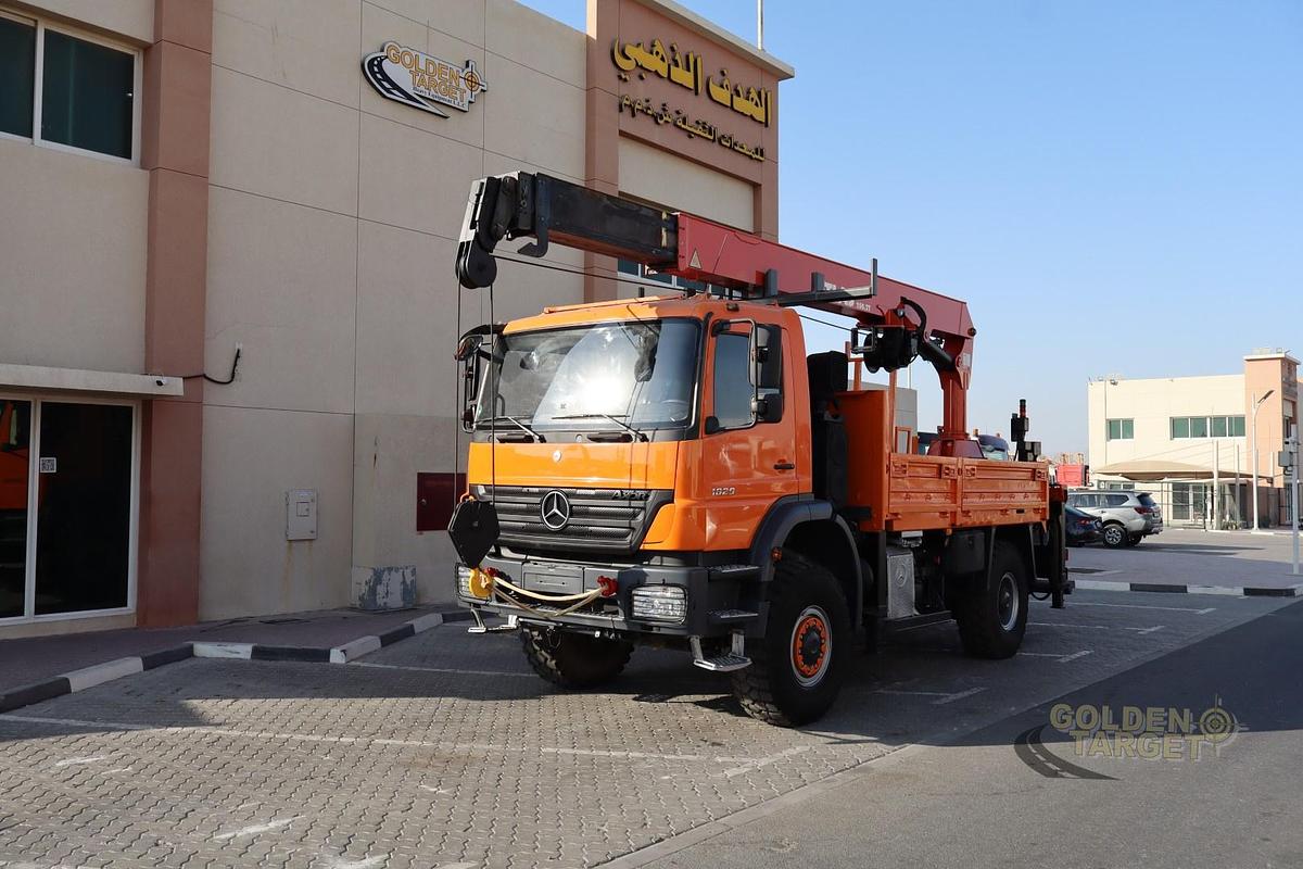 Used Mercedes Atego 1829 4x4 ATLAS 250.2T Crane 2008