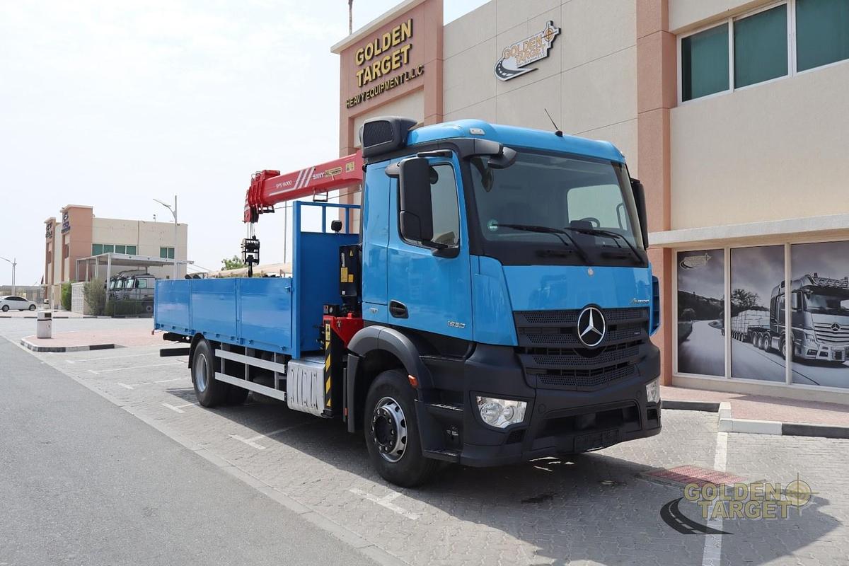 Used Mercedes Antos 1830 4x2 SANY PALFINGER SPS16000BF (7 Ton) Crane 2017