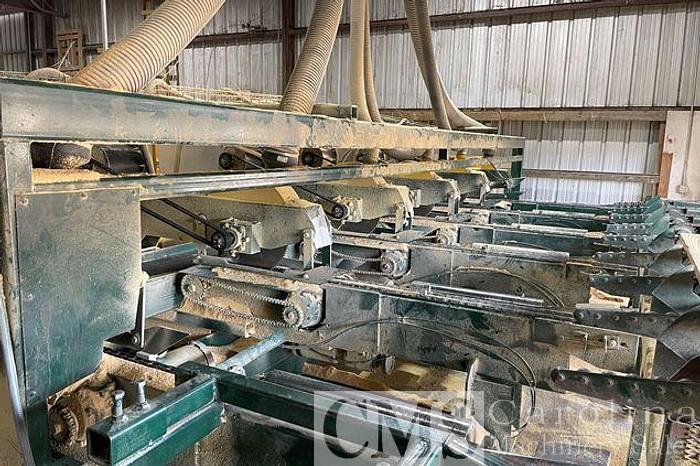 Used Hutto Wood Products Trim Saw with Infeed Deck