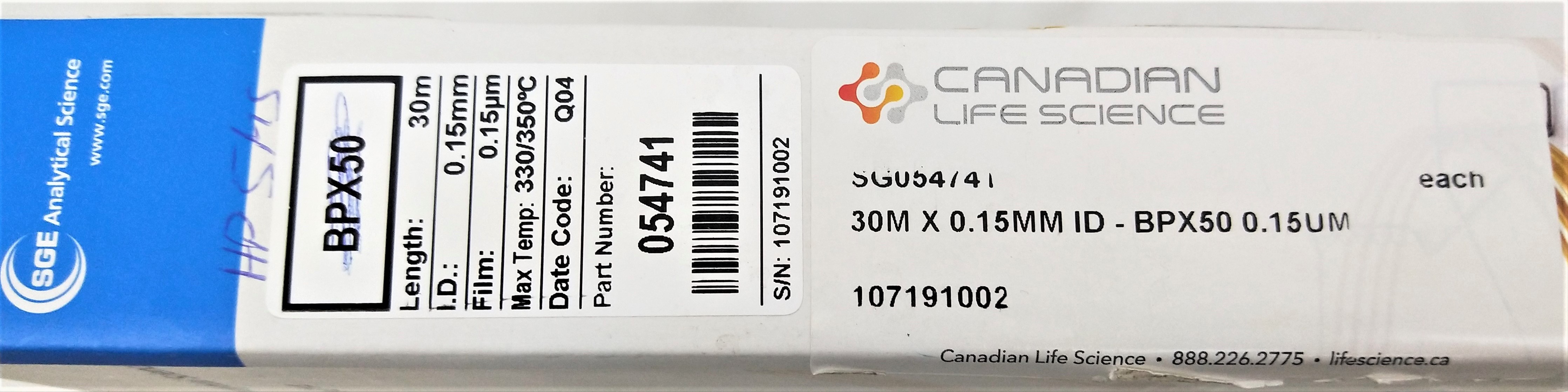 Used Agilent HP5MS UI (19091S433UI) Capillary Column 30M x 0.25mm x