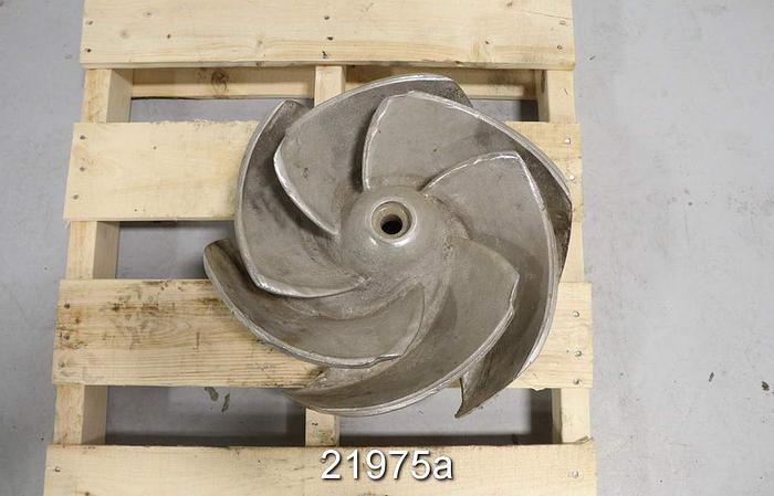 Used Goulds 3175 Impeller, 16.5", 6-Vane, Casting No.: 56179 (For 12x14x18 Pump) #21975