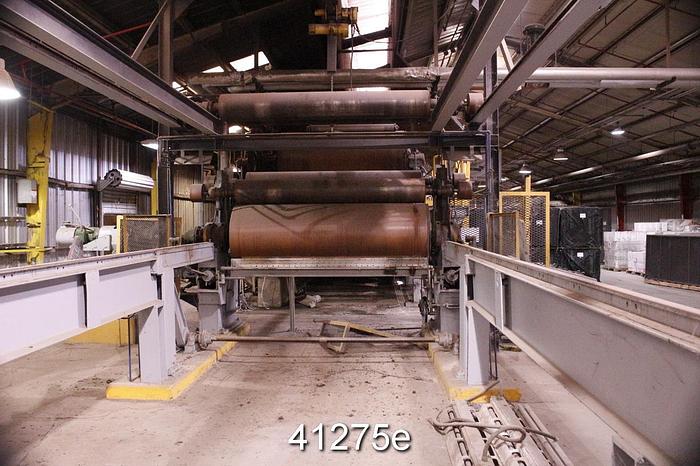 Used Horizontal Track Reel, 106" Drum Face, 108" with Rope Ring, 36" Diameter #41275