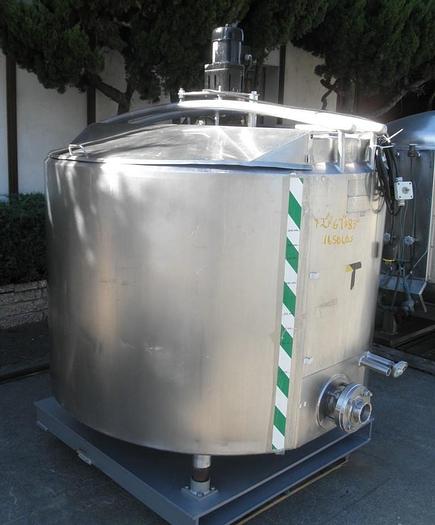 Used Tank, 450 Gallon, S/st, Cherry Burrell, Processor, DT/FB, #S741428