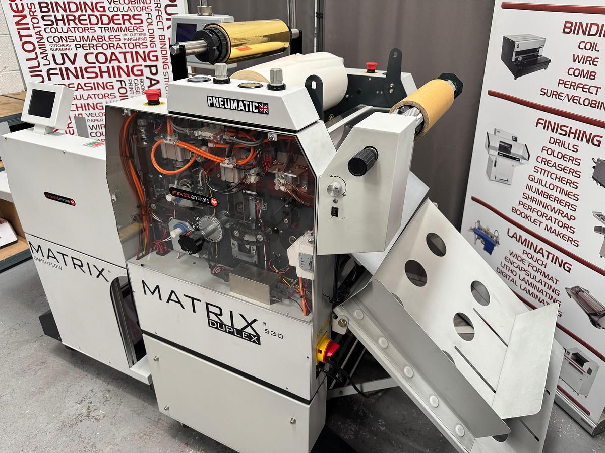 Refurbished Matrix 530DP Laminator with Omni-Flow Feeder