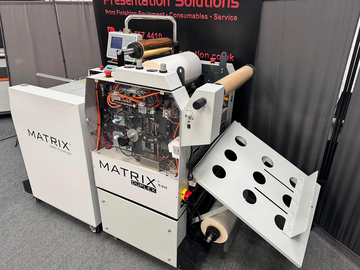 Refurbished Matrix 530DP Laminator with Omni-Flow Feeder