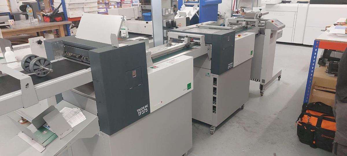 Refurbished MultiGraf Mistral Feeder, CP375 Duo Creaser Perforator & TF375 Folder