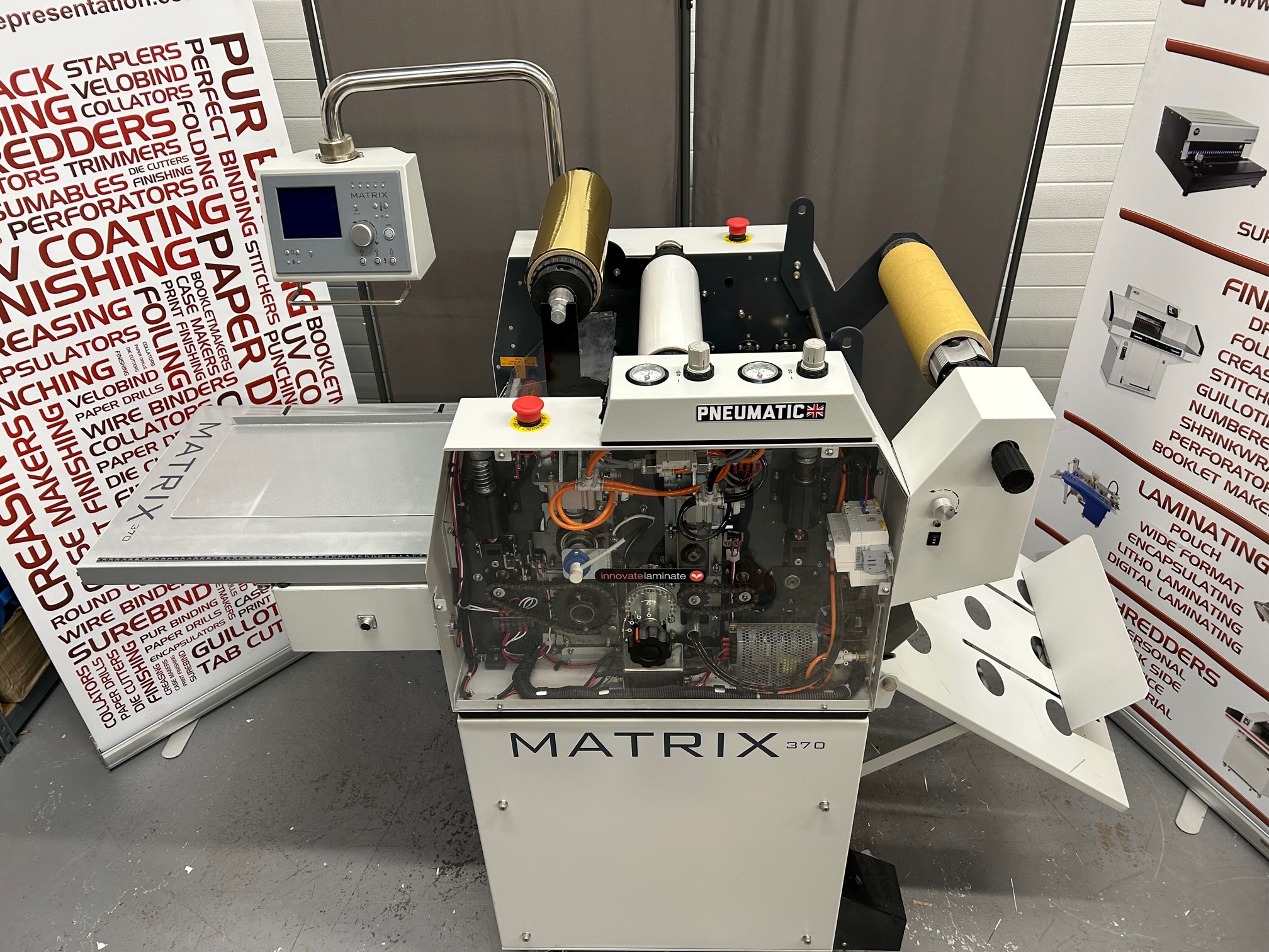 Refurbished Sold Vivid Matrix 370P Laminator with Digital Foiling at