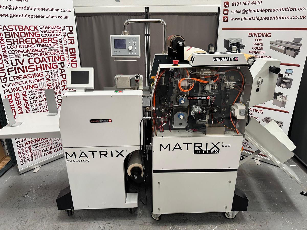 Refurbished Matrix 530DP Laminator with Omni-Flow Feeder