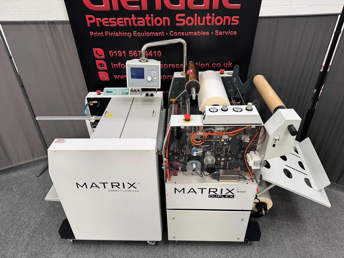 Refurbished Matrix 530DP Laminator with Omni-Flow Feeder