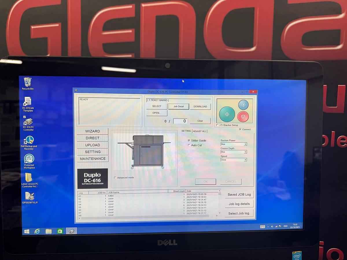 Refurbished Duplo DC616 Pro Slitter/Cutter/Creaser