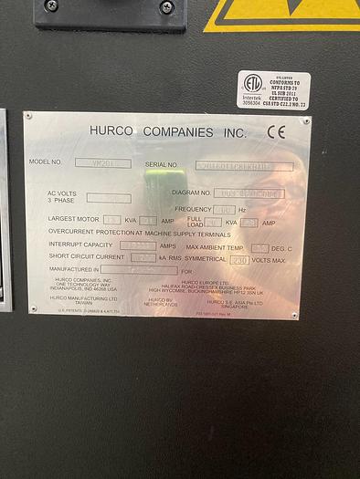 Used 2018 HURCO VM20i Vertical Machining Center *** Only 80 Hours***
