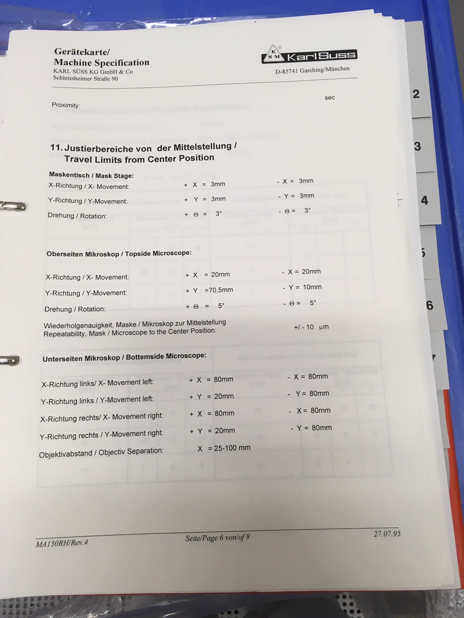 Used Suss MA 150M/BSA  4in and 6in