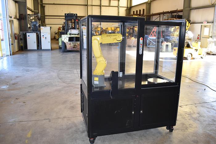 Refurbished FANUC LR Mate 200id Industrial Robot with R30ib controller - Custom Cell, Rotary Table