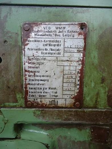 Used Lathe Vertical Turning 1320