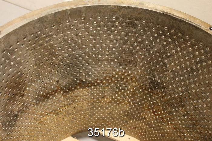Used Bird 7 Pressure Screen Basket, .3" Holes #35176