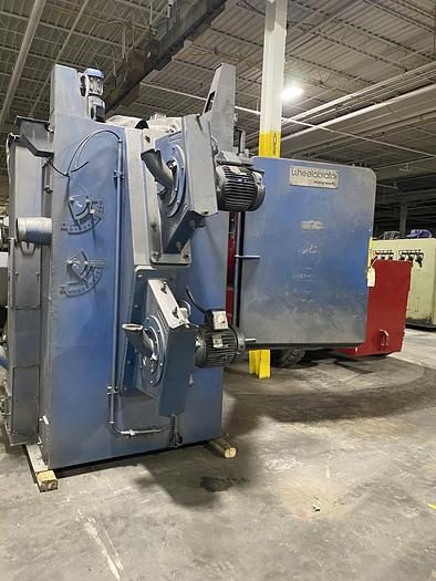 Used 2011 WHEELABRATOR 2 WHEEL SPINNER HANGER SHOT BLAST MACHINE