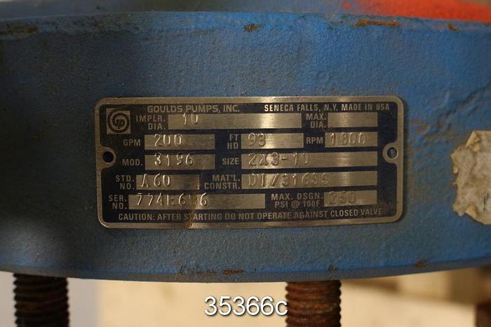 Used Goulds 3196 Pump Casing, 2x3x10 #35366
