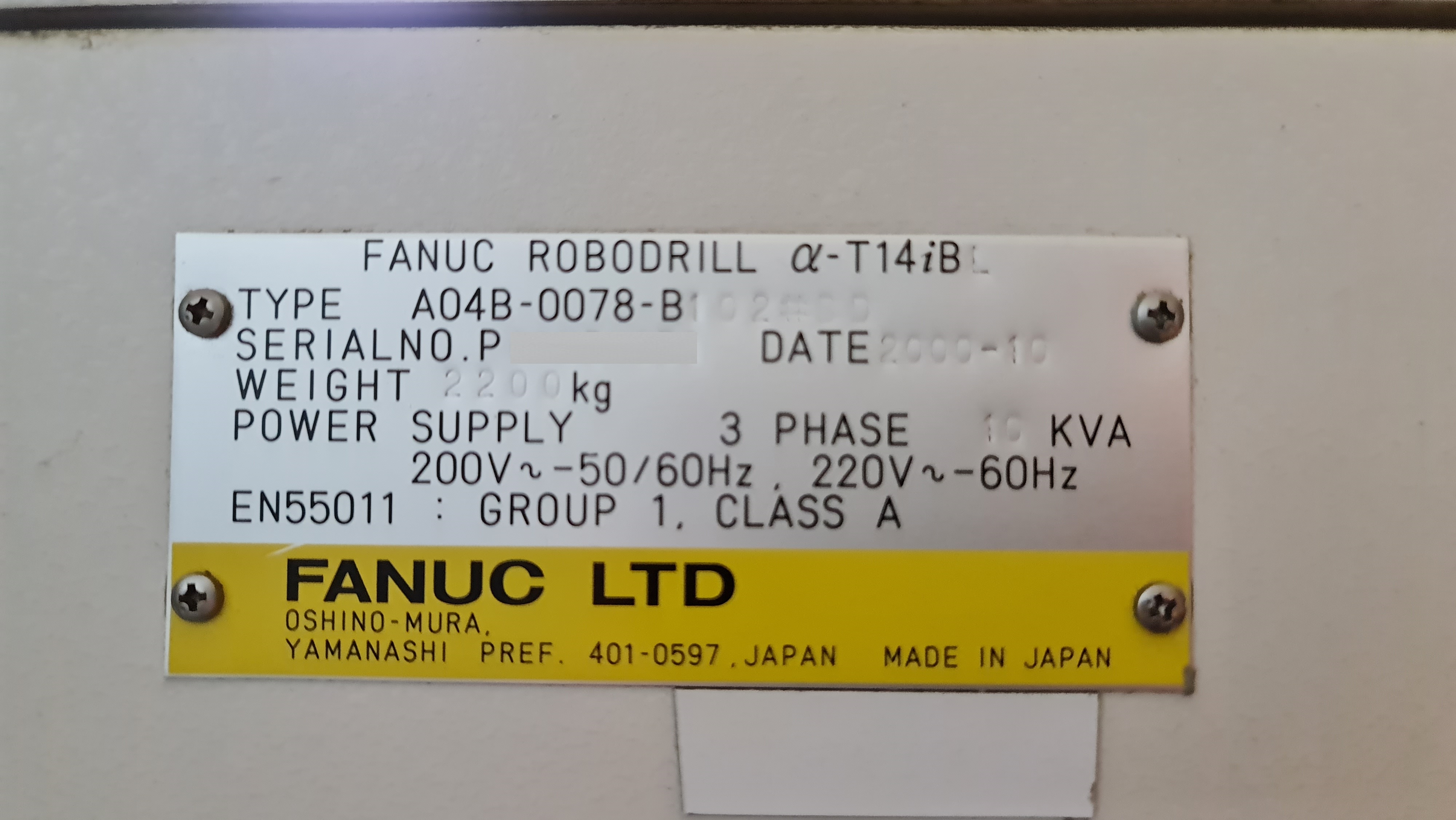 Used FANUC ROBODRILL  a-T14iB