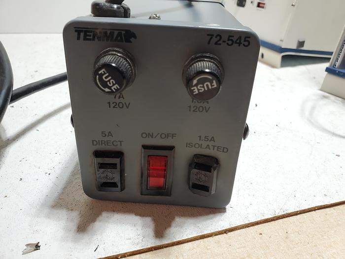Used Tenma Power Supply 72-545 42Z7 Input 120 Vac 60hz Output Direct 5A