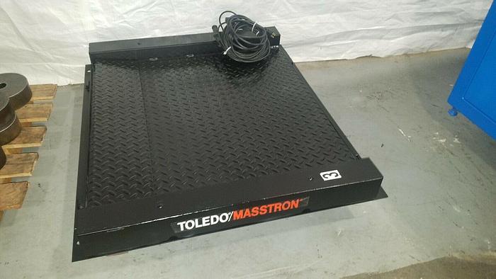 Used Toledo Masstron Floor Weight Scale 30" with ramp (needs readout box)