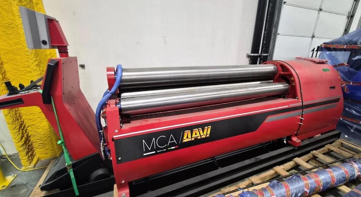 Used 2022 Davi MCA 4 Roll CNC Plate Roll, New in 2022